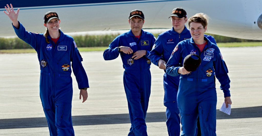 The launch of Spacex Scrubs for Crew-10 Pioneers for NASA to ISS